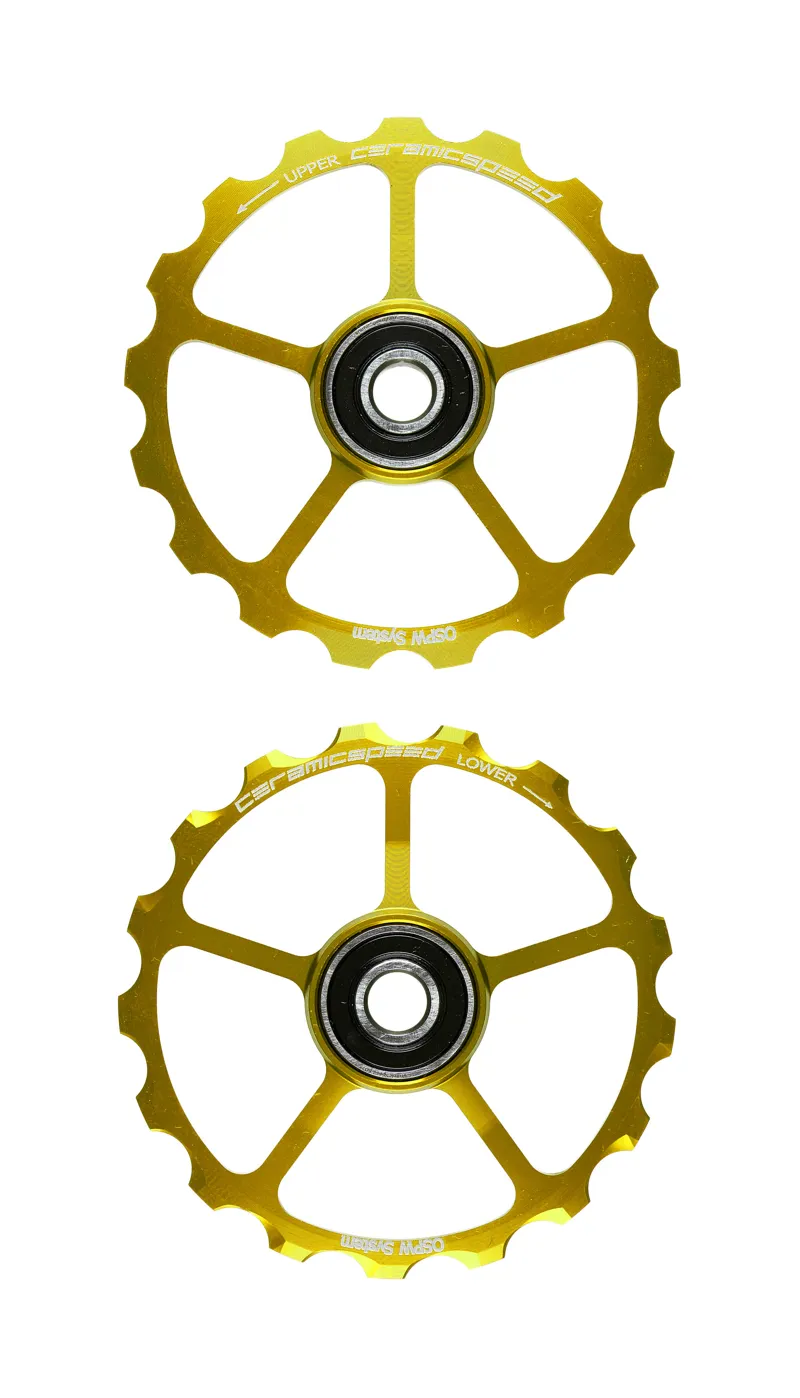 CeramicSpeed Coated 17T Pulley Wheels For Shm 9000/6700 OSPW Gold