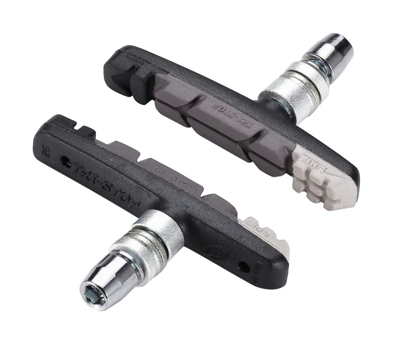 BBB TriStop Triple Colour V-Brake Pads MTB/Hybrid Bike Black Grey White BBS-16T-1