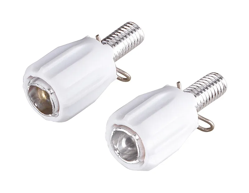 BBB Derailleur Gear Cable Barrel Adjuster White 2pcs BCB-93