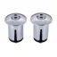 BBB ScrewOn End Caps for Road Silver 2pcs BHT-96