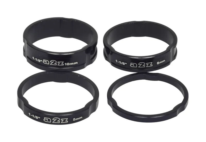 A2Z Alloy Headset Spacers 1.1/8 Black