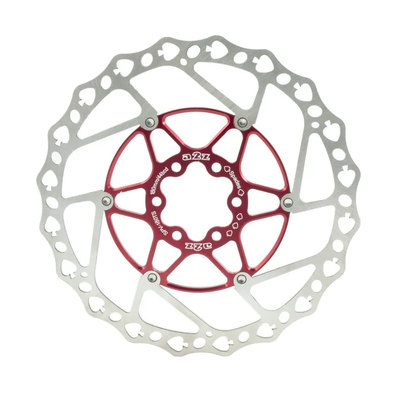 A2Z Teppan Yaki SP5 Floating Disc Red Spades 180mm