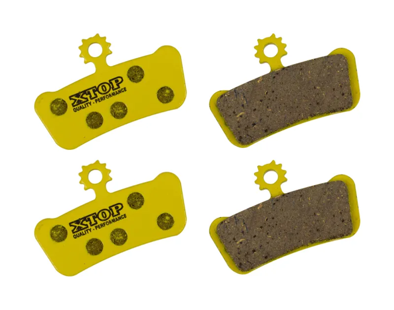 A2Z Xtop Avid XO Trial 4 Piston Disc Pads x2 Pairs Yellow Organic