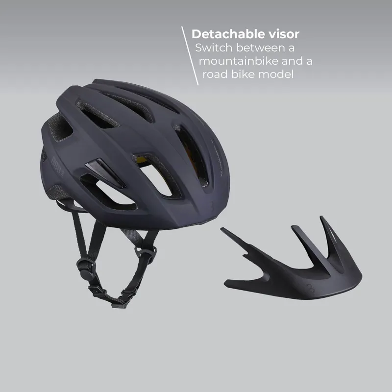 BBB Dune 2.0 MIPS Road/MTB/Gravel Cycle Helmet Black BHE-22B-12