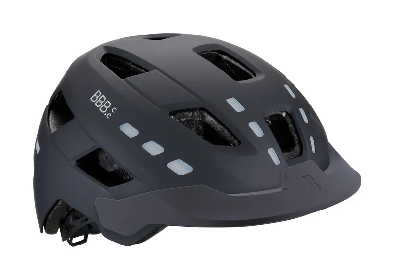 BBB District eBike/Urban Helmet With LED Light Black 54-60cm BHE-162 -1