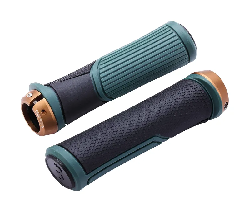 BBB Cobra Lock On Grips Black Green 146mm BHG-96