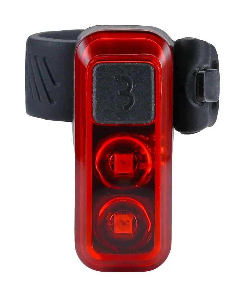 BBB Salute Rear Cycle Light Rechargeable LED Light Black BLS-145 -3