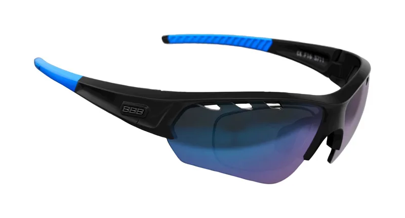 BBB Select Optic Sport Glasses Black Blue Tip Blue Lens-5