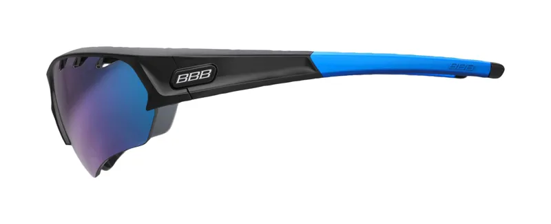 BBB Select Optic Sport Glasses Black Blue Tip Blue Lens-2