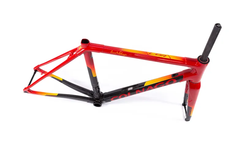 Colnago C64 Disc Integrated 2020 Carbon Road Frameset Red Yellow 50s-1