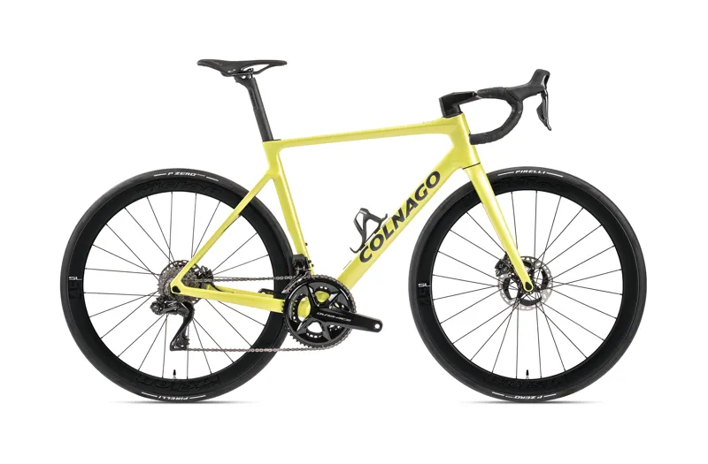 Colnago V4RS Disc 2024 Complete Carbon Road Bike Dura Ace 12 Speed Di2 Matte Lime RVLM-1