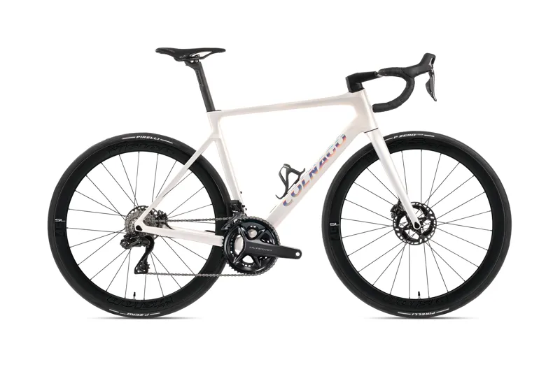 Colnago V4RS Disc 2024 Complete Carbon Road Bike With Ultegra 12 Speed Di2 Glossy White Pearl RVWO-1