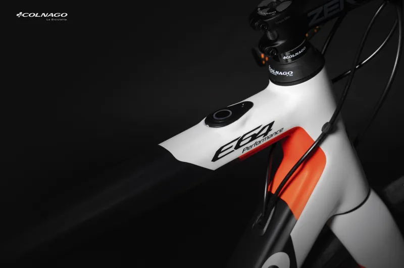 Colnago E64 Disc Complete Ebike Ultegra Black White Orange-3