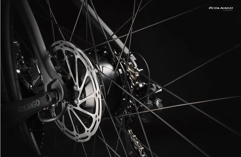 Colnago E64 Disc Complete Ebike Ultegra Black Grey Green-5