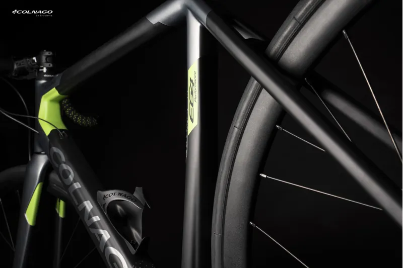 Colnago E64 Disc Complete Ebike Ultegra Black Grey Green-6