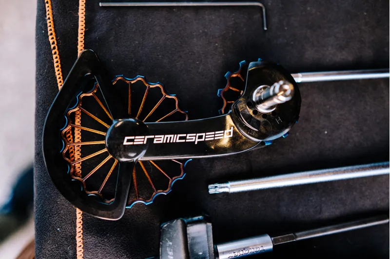 CeramicSpeed OSPW 3D Hollow Titanium Coated Oil Slick Shimano 9250/8150-4