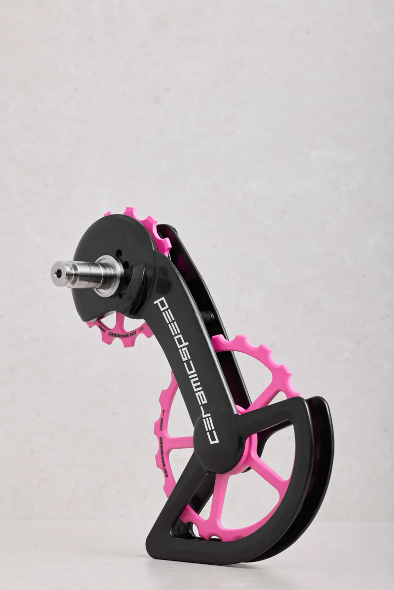 CeramicSpeed OSPW System Cerakote Coated Campag 12 Spd EPS Pulley Wheels Pink Limited Edition-3