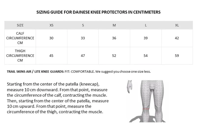 Dainese Trail Skins Lite Mountain Bike Knee Pads Pair