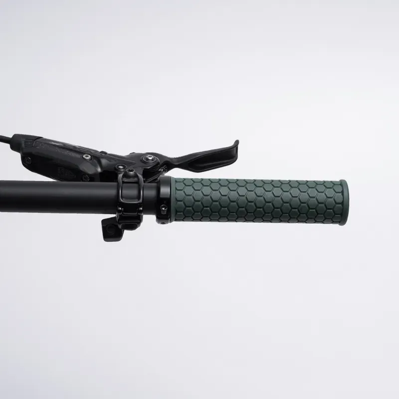 Fabric Honey Lock On MTB Handlebar Grips Dark Green FHG-01-2