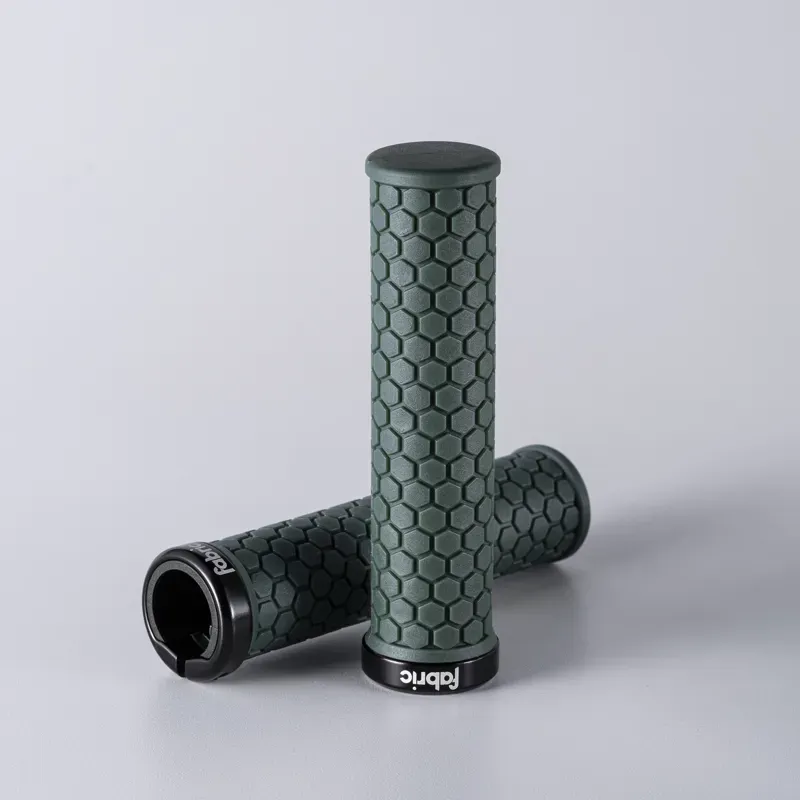 Fabric Honey Lock On MTB Handlebar Grips Dark Green FHG-01-1