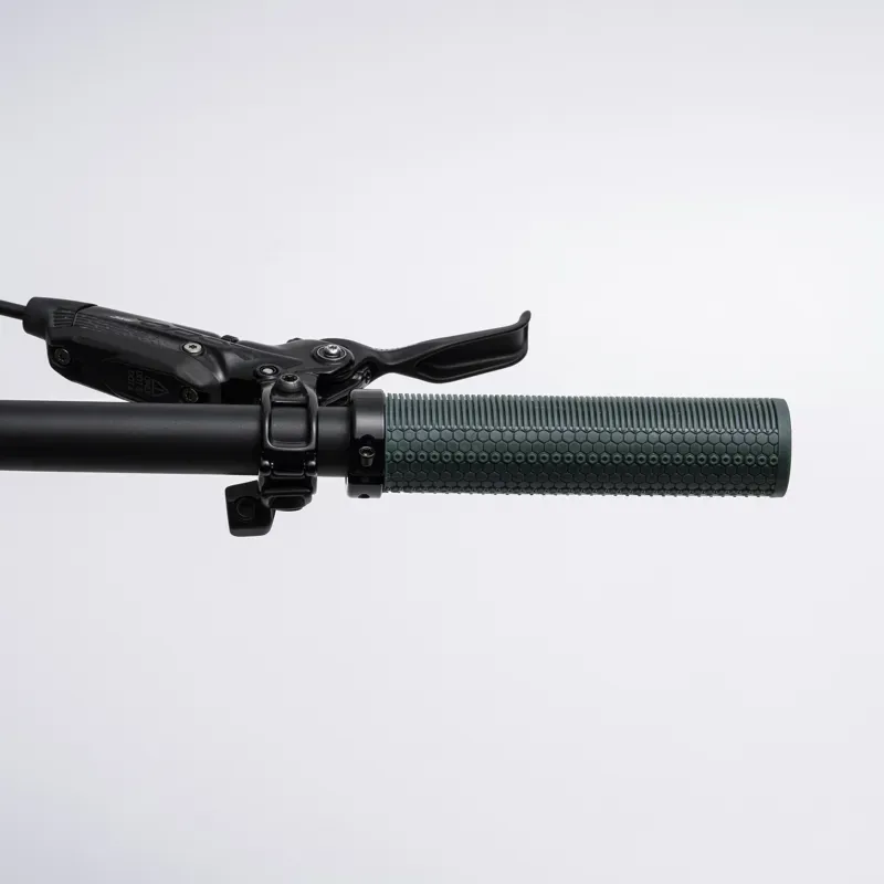 Fabric FunGuy Lock On MTB Handlebar Grips Dark Green FHG-02 -2