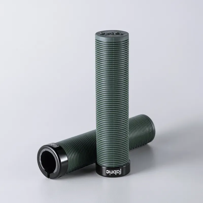 Fabric FunGuy Lock On MTB Handlebar Grips Dark Green FHG-02 -1