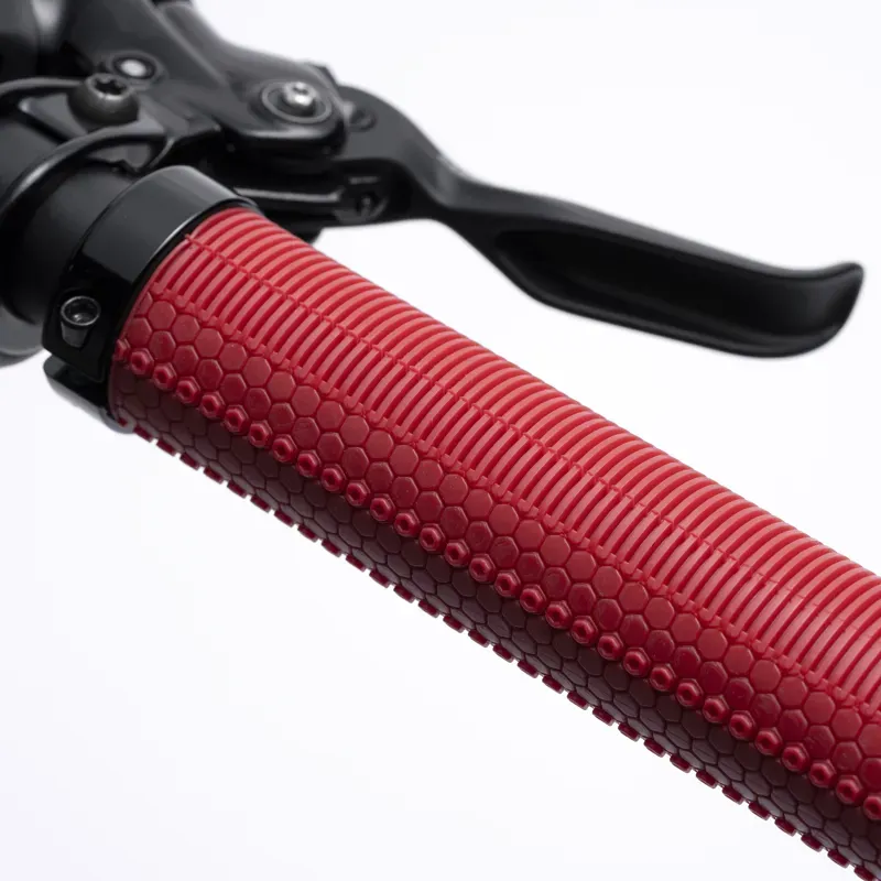 Fabric FunGuy Lock On MTB Handlebar Grips Red FHG-02 -3