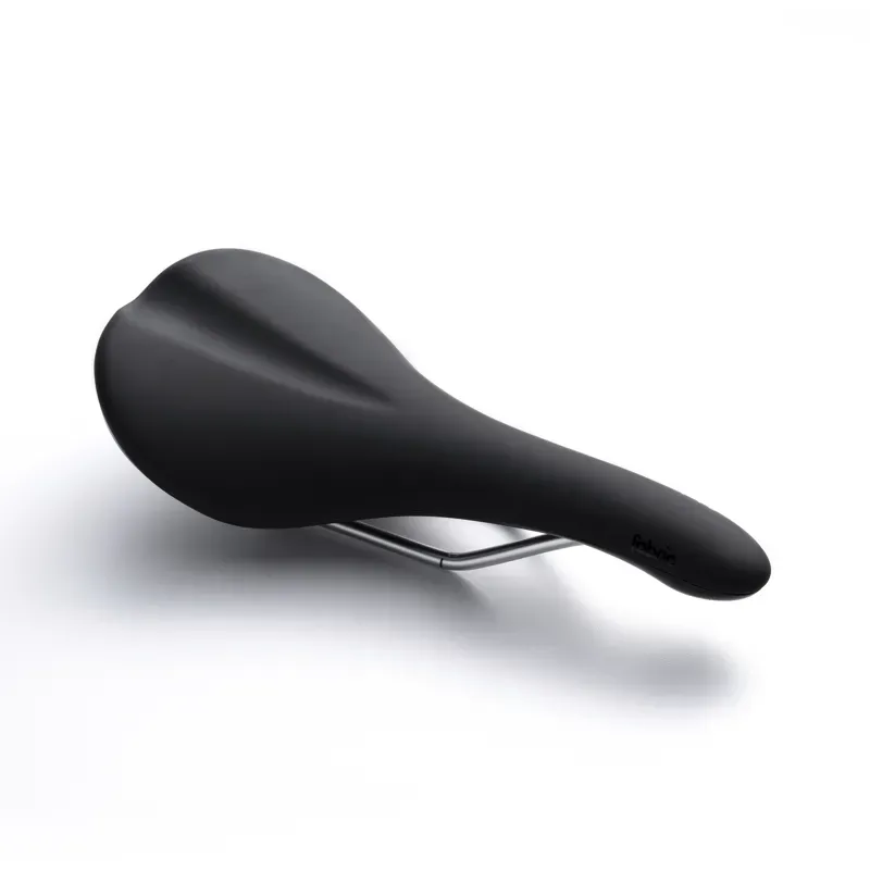 Fabric Scoop Sport Shallow Road Bike Saddle with CroMo Rails Black FSD-12