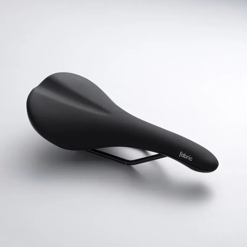 Fabric Scoop Sport Shallow Road Bike Saddle with Steel Rails Black FSD-12-1