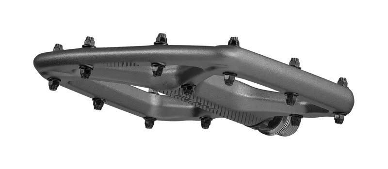 Funn Python 2 Alloy MTB Flat Pedals With Long Adjustable Pins Grey-4