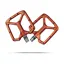 Funn Python 2 Alloy MTB Flat Pedals With Long Adjustable Pins Orange