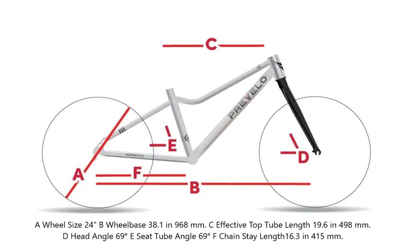 Prevelo Alpha Four 24 Inch Kids Complete Bike Blue-7