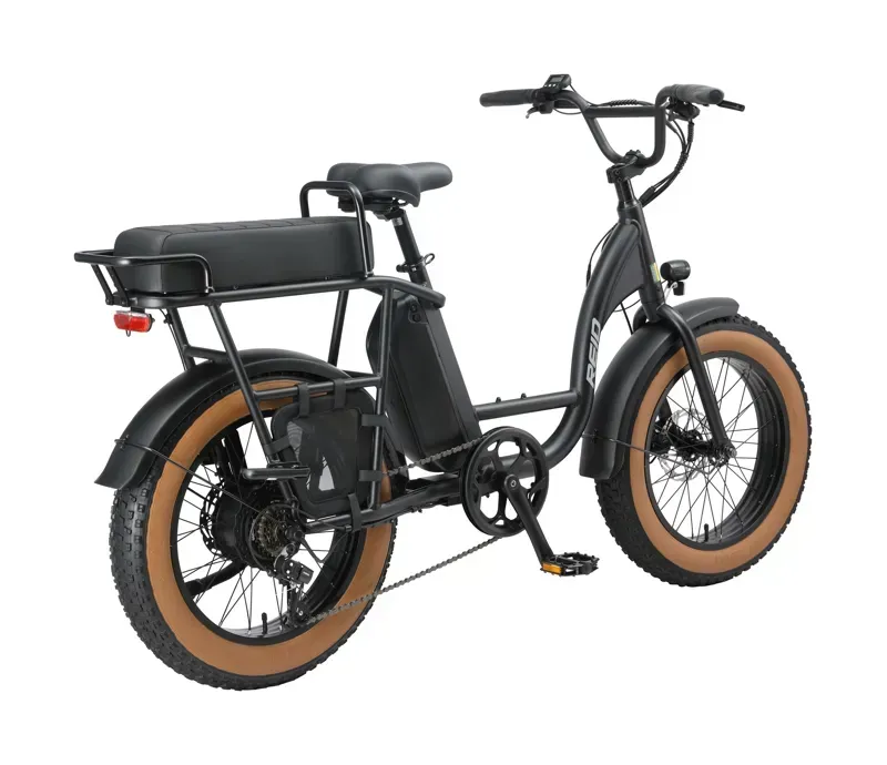 Reid Let's Moto 7 Speed Fat Tyre Commuter / Leisure eBike 20-inch in Black-2