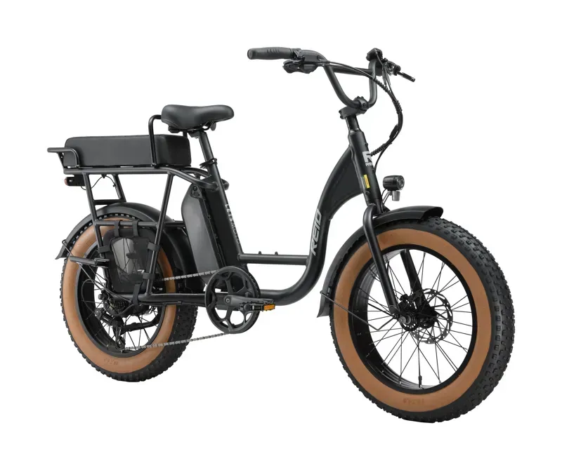 Reid Let's Moto 7 Speed Fat Tyre Commuter / Leisure eBike 20-inch in Black-1