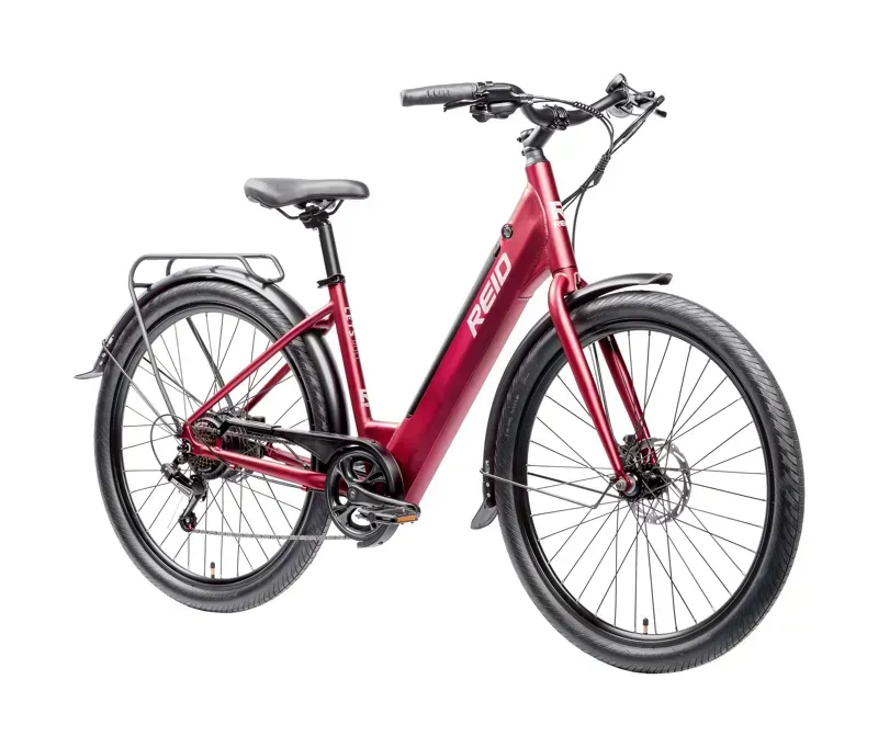Reid Let's Roll 7 Speed Unisex Commuter / Leisure eBike in Red-1