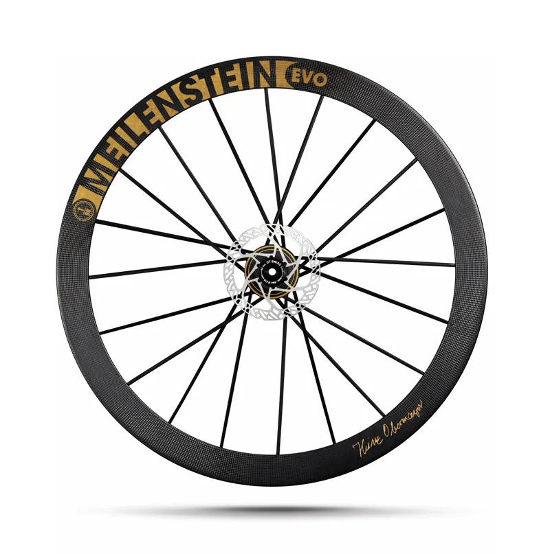 Lightweight Wheels Meilenstein 24 Evo Signature Gold Edition Disc Brake Road Wheelset Shimano 11 12-5
