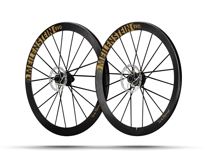 Lightweight Wheels Meilenstein 24 Evo Signature Gold Edition Disc Brake Road Wheelset Shimano 11 12-1