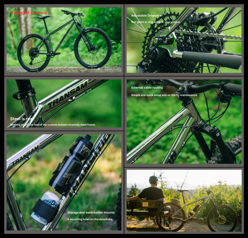 Transition TransAm Steel Hardtail MTB SRAM NX Complete Bike