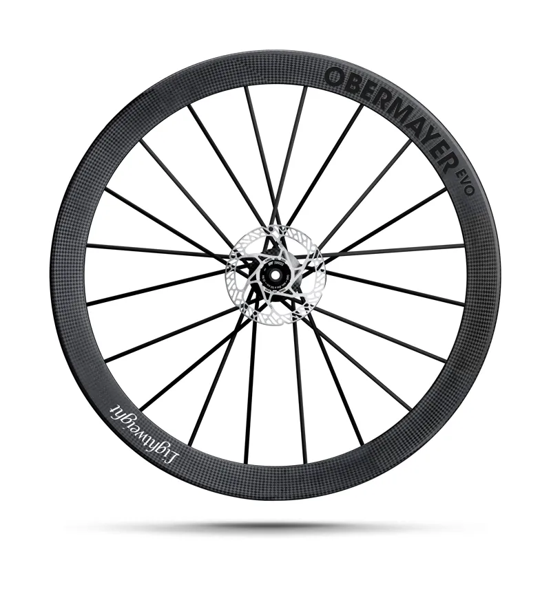 Lightweight Wheels Obermayer Evo Disc Carbon Road Wheelset Tubeless Ready-2