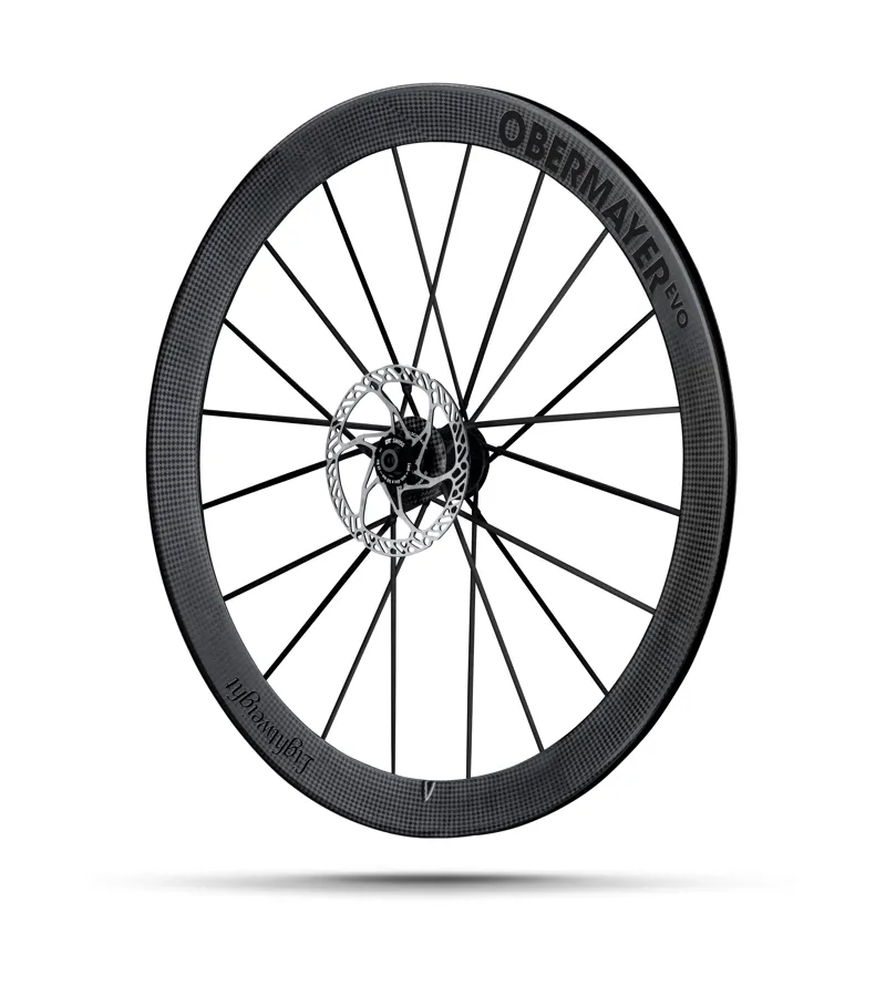 Lightweight Wheels Obermayer Evo Disc Carbon Road Wheelset Tubeless Ready Schwartz Ed-3