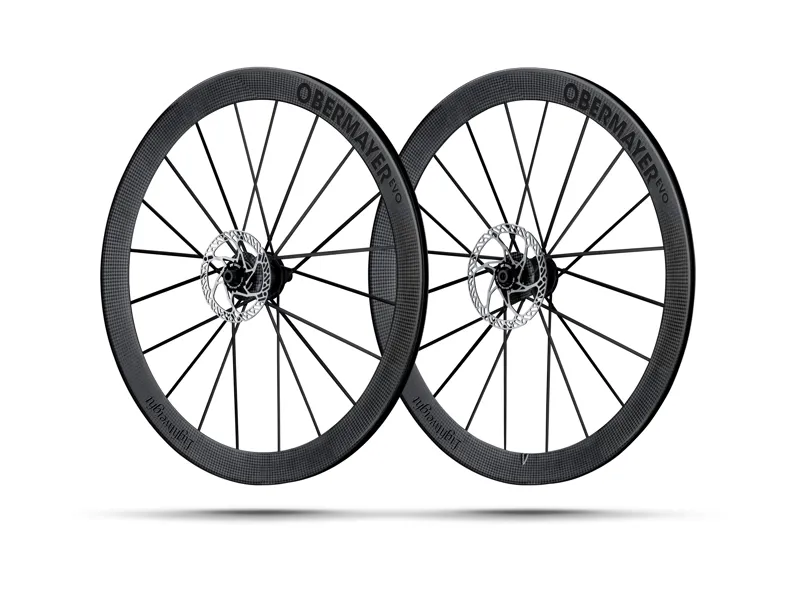 Lightweight Wheels Obermayer Evo Disc Carbon Road Wheelset Tubeless Ready Schwartz Ed-5