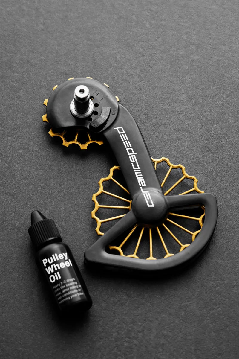 CeramicSpeed OSPW 3D Hollow Titanium Nitride TiN Coated SRAM Red and Force AXS Pulley Wheels-2