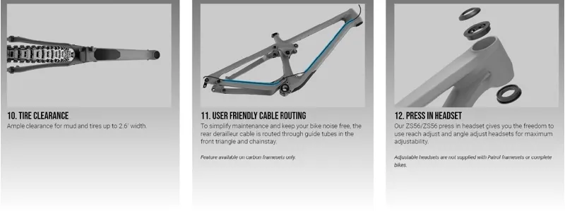 Transition Patrol Carbon MTB SRAM GX Complete Bike Moonshadow Grey-5