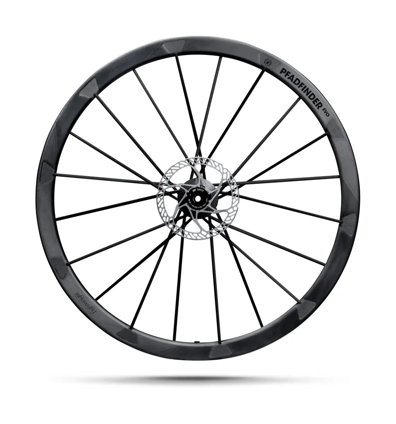 Lightweight Wheels Pfadfinder Evo Disc Carbon Gravel Wheelset Tubeless Ready Schwartz Ed