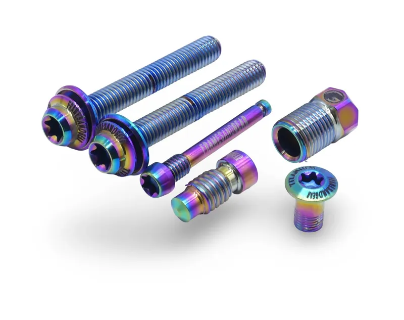 Framesandgear Titanium Full Replacement Bolt Kit For Shimano Dura Ace R9270 Oil Slick-1
