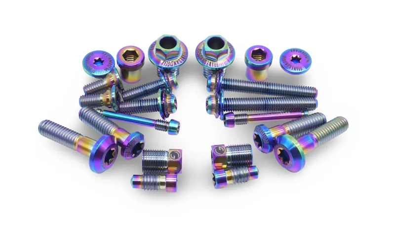 Framesandgear Titanium Full Replacement Bolt Kit For Shimano Ultegra R8170 Oil Slick