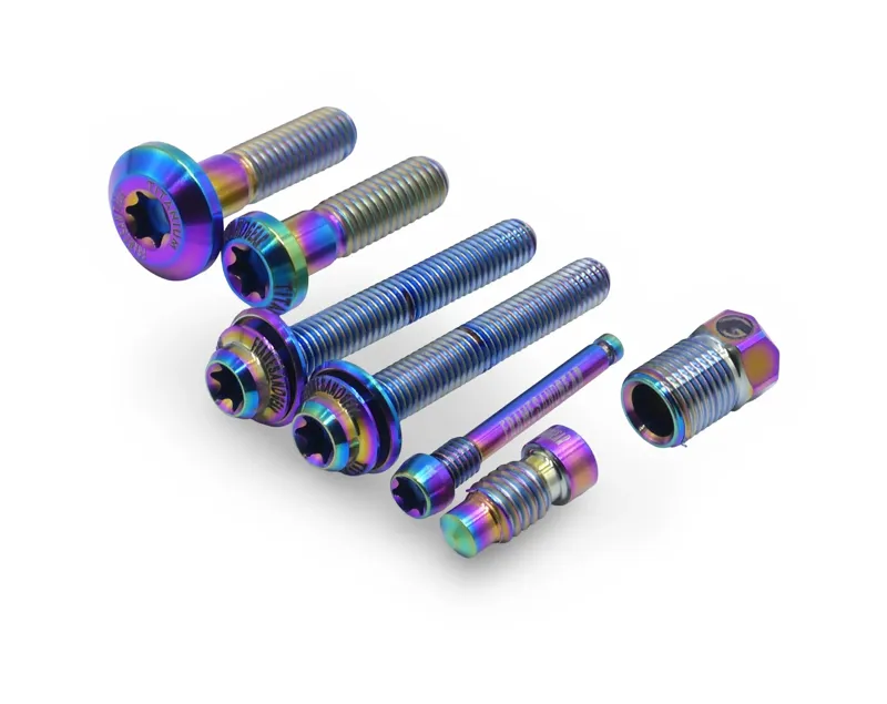 Framesandgear Titanium Full Replacement Bolt Kit For Shimano Ultegra R8170 Oil Slick-2