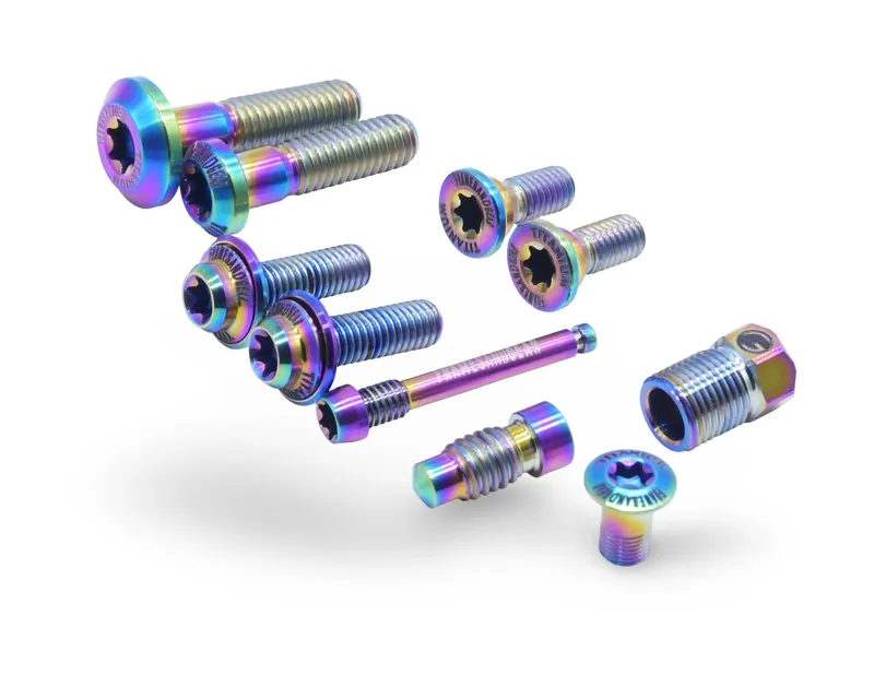 Framesandgear Titanium Full Replacement Bolt Kit For Shimano Ultegra R8170 Oil Slick-3