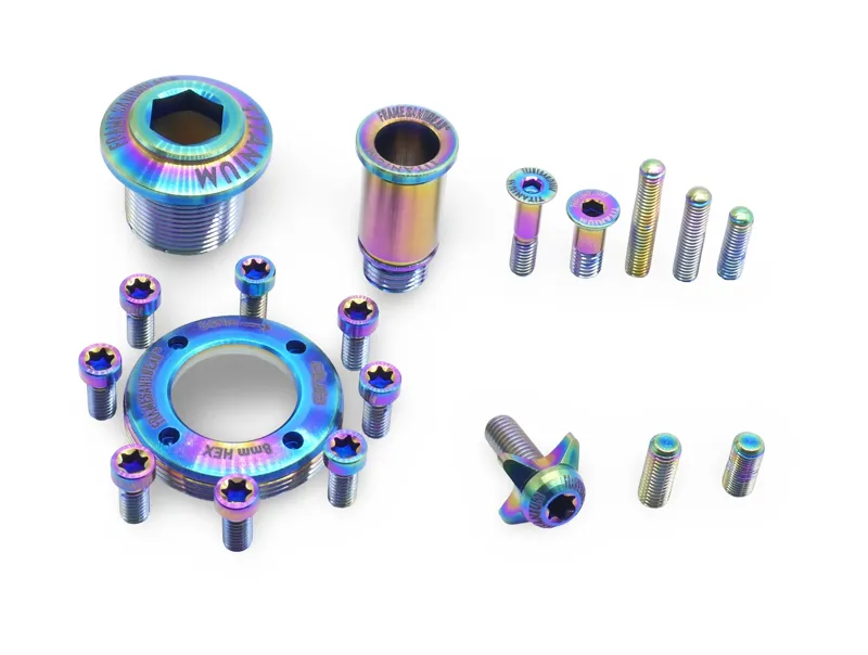Framesandgear Titanium Full Replacement Bolt Kit For SRAM RED AXS Oil Slick