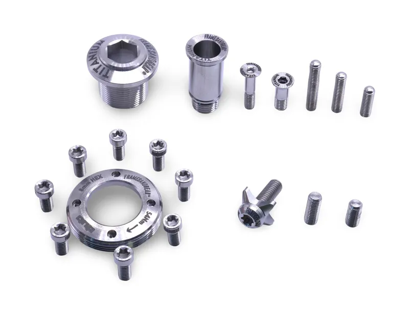 Framesandgear Titanium Full Replacement Bolt Kit For SRAM RED AXS Silver